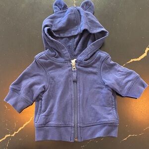 Hanna Andersson Navy Hoodie with Bear Ears